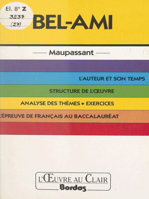 cover image of Bel-Ami, Maupassant